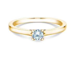 Anillo de compromiso Romance en 9K oro amarillo con diamante 0,25ct G/SI