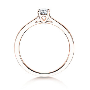 Anillo de compromiso Romance en oro rosa