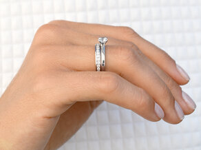 Anillo de compromiso Romance en 14K oro blanco con diamante 0,30ct G/SI