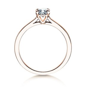 Anillo de compromiso Romance en 14K oro rosa con diamante 0,40ct G/SI