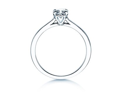 Anillo de compromiso Romance en 14K oro blanco con diamante 0,40ct H/SI