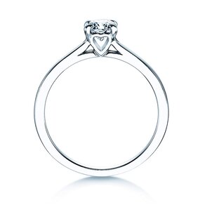 Anillo de compromiso Romance en 14K oro blanco con diamante 0,40ct H/SI