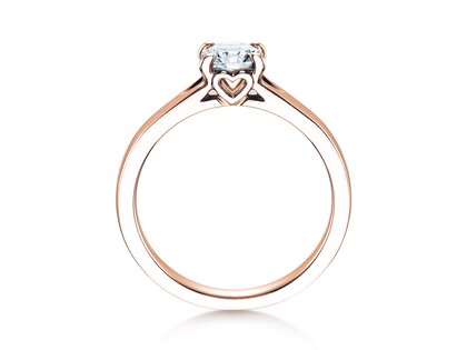 Anillo de compromiso Romance en 18K oro rosa con diamante 0,75ct G/SI