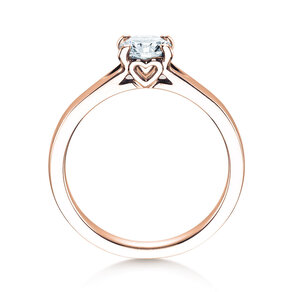 Anillo de compromiso Romance en 18K oro rosa con diamante 0,75ct G/SI