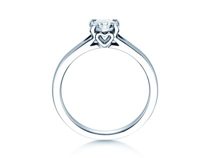 Anillo de compromiso Romance en 18K oro blanco con diamante 0,75ct G/SI