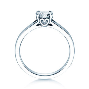 Anillo de compromiso Romance en 18K oro blanco con diamante 0,75ct G/SI