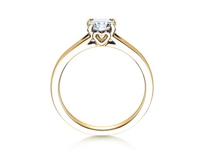 Anillo de compromiso Romance en 18K oro amarillo con diamante 0,75ct G/SI