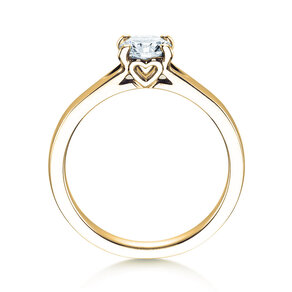 Anillo de compromiso Romance en 18K oro amarillo con diamante 0,75ct G/SI