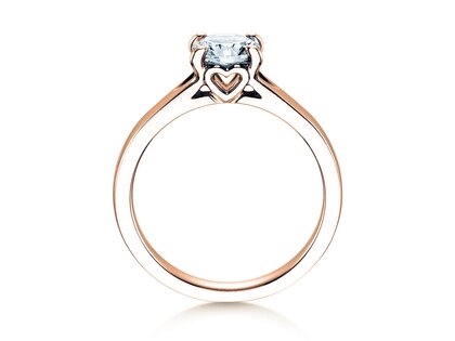 Anillo de compromiso Romance en 9K oro rosa con diamante 2,50ct G/VS