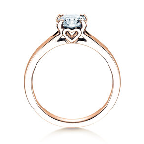 Anillo de compromiso Romance en 9K oro rosa con diamante 2,50ct G/VS