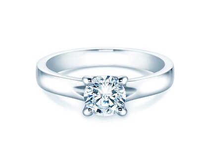 Anillo de compromiso Romance en 14K oro blanco con diamante 2,50ct H/SI