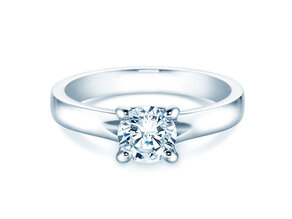 Anillo de compromiso Romance en 14K oro blanco con diamante 2,50ct H/SI