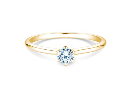 Anillo de compromiso Royal en 14K oro amarillo con diamante 0,30ct G/SI