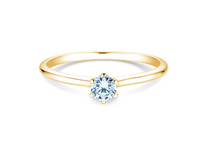 Anillo de compromiso Royal en 14K oro amarillo con diamante 0,30ct G/SI