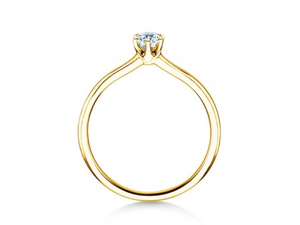 Anillo de compromiso Royal en 14K oro amarillo con diamante 0,30ct G/SI