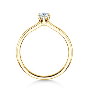 Anillo de compromiso Royal en 14K oro amarillo con diamante 0,30ct G/SI