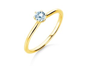 Anillo de compromiso Royal en 14K oro amarillo con diamante 0,30ct G/SI