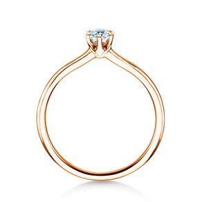 Anillo de compromiso Royal en 14K oro rosa con diamante 0,30ct G/SI