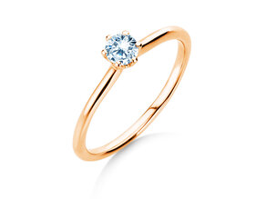 Anillo de compromiso Royal en 14K oro rosa con diamante 0,30ct G/SI
