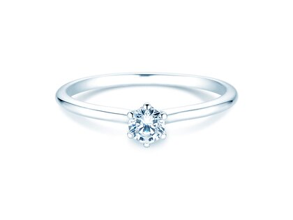 Anillo de compromiso Royal en 14K oro blanco con diamante 0,30ct G/SI