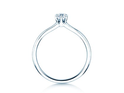 Anillo de compromiso Royal en 14K oro blanco con diamante 0,30ct G/SI