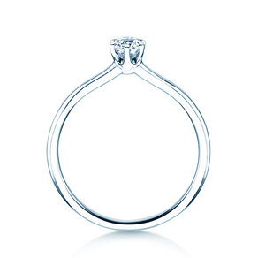 Anillo de compromiso Royal en 14K oro blanco con diamante 0,30ct G/SI