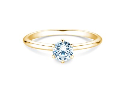 Anillo de compromiso Royal en 9K oro amarillo con diamante 0,50ct G/SI