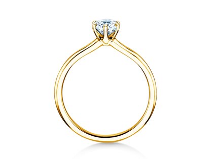 Anillo de compromiso Royal en 9K oro amarillo con diamante 0,50ct G/SI