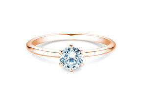 Anillo de compromiso Royal en oro rosa