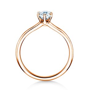 Anillo de compromiso Royal en oro rosa
