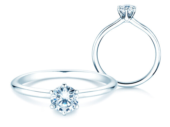 Anillo de compromiso Royal en plata