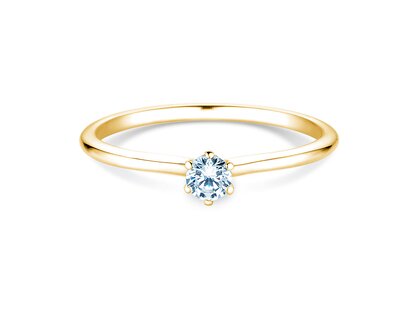 Anillo de compromiso Royal en 14K oro amarillo con diamante 0,15ct G/SI