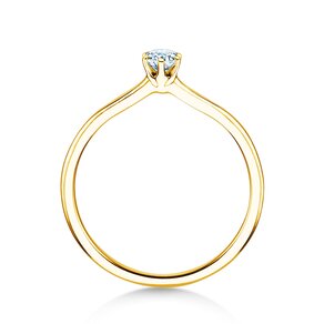 Anillo de compromiso Royal en 14K oro amarillo con diamante 0,15ct G/SI