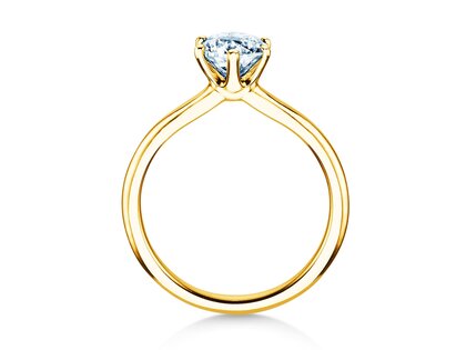 Anillo de compromiso Royal en 14K oro amarillo con diamante 1,50ct D/IF