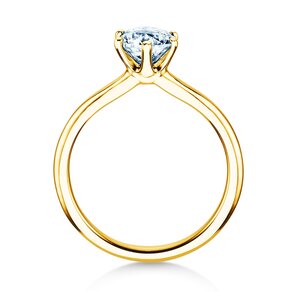 Anillo de compromiso Royal en 14K oro amarillo con diamante 1,50ct D/IF