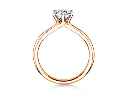 Anillo de compromiso Royal en 9K oro rosa con diamante 1,00ct H/SI