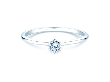 Anillo de compromiso Royal en plata 925/- con diamante 0,15ct G/IF