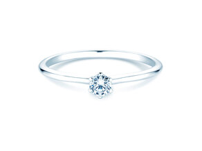 Anillo de compromiso Royal en plata 925/- con diamante 0,15ct G/IF