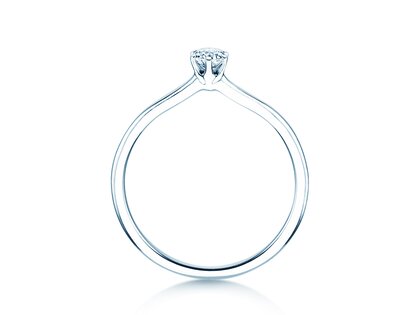 Anillo de compromiso Royal en plata 925/- con diamante 0,15ct G/IF