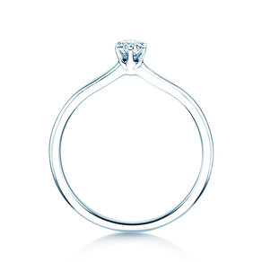 Anillo de compromiso Royal en plata 925/- con diamante 0,15ct G/IF