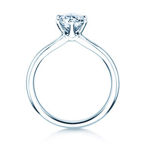 Anillo de compromiso Royal en 18K oro blanco con diamante 2,00ct D/IF