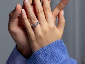 Anillo de compromiso Royal en 14K oro amarillo con diamante 1,50ct D/IF