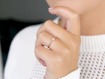 Anillo de compromiso Spirit en plata 925/- con diamante 0,15ct G/VS