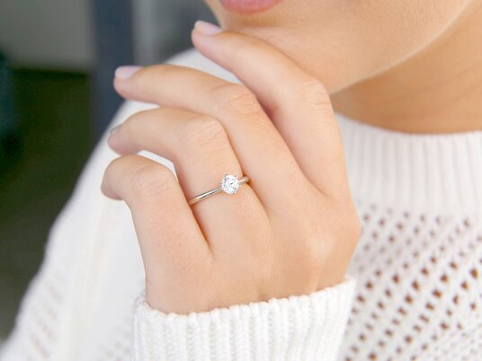 Anillo de compromiso Spirit en plata 925/-