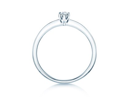 Anillo de compromiso The One en plata 925/- con diamante 0,15ct G/IF