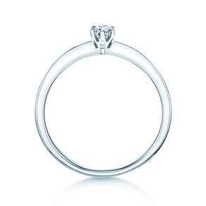 Anillo de compromiso The One en plata 925/- con diamante 0,15ct G/IF