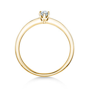 Anillo de compromiso The One en 14K oro amarillo con diamante 0,15ct H/SI