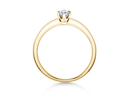 Anillo de compromiso The One en 14K oro amarillo con diamante 0,25ct G/SI