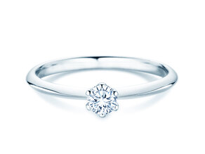 Anillo de compromiso The One en 14K oro blanco con diamante 0,25ct H/SI