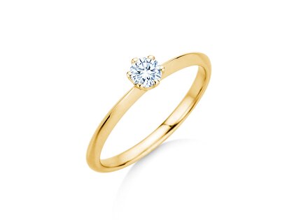 Anillo de compromiso The One en 14K oro amarillo con diamante 0,25ct G/SI